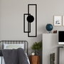 Wallity Astratto-1 Escultura de Pared de Metal Negra